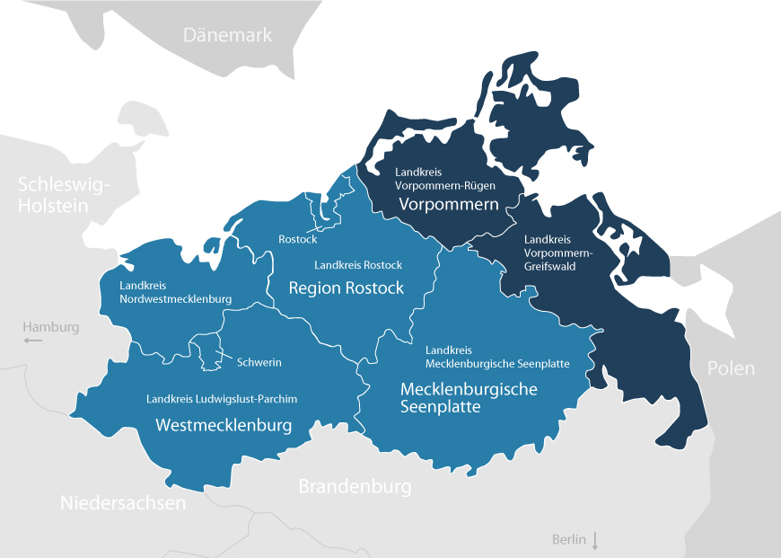 Karte AfRL Vorpommern
