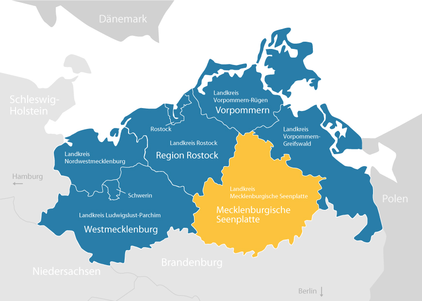 Karte AfRL Mecklenburgische Seenplatte