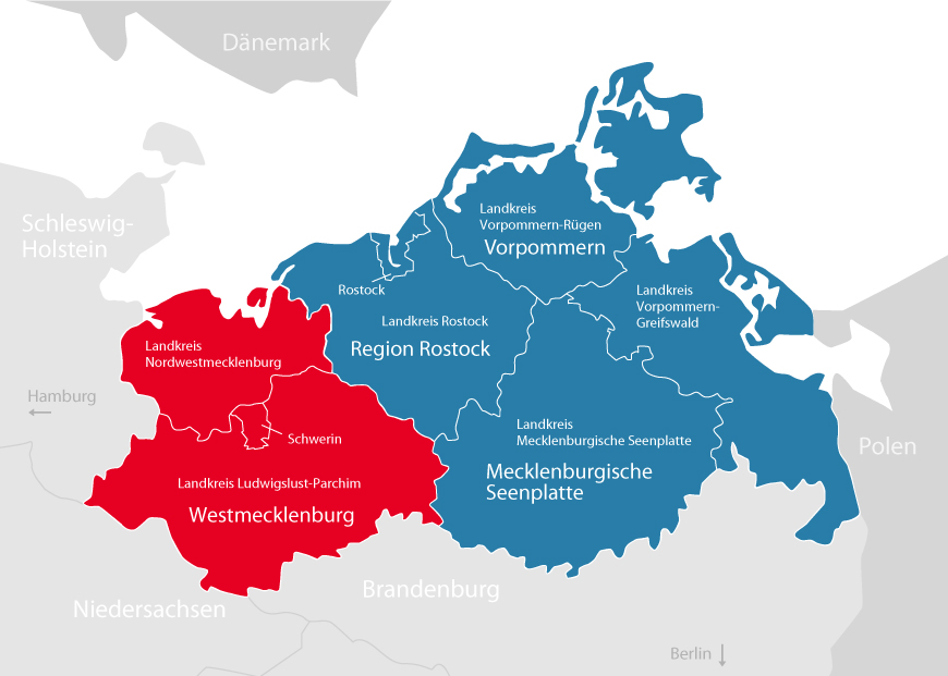 Karte AfRL Westmecklenburg Karte AfRL Westmecklenburg